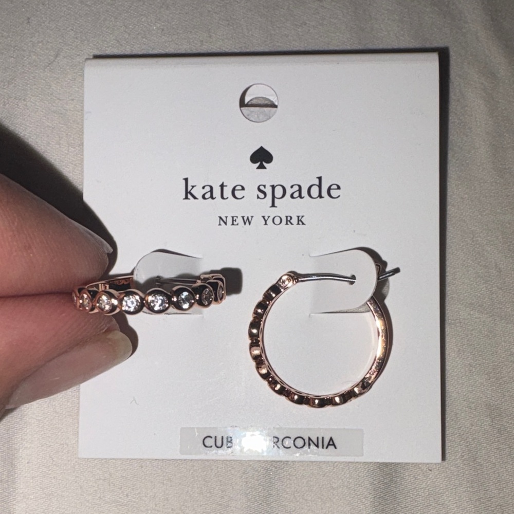 Kate Spade Pink and Gold Earring Duo - Picture 4 of 8